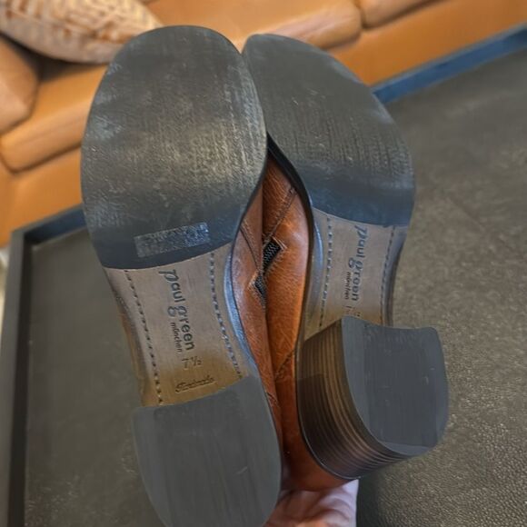 Paul Green Wyatt Bootie brown cognac size 10/ 7.5 - Picture 4 of 10